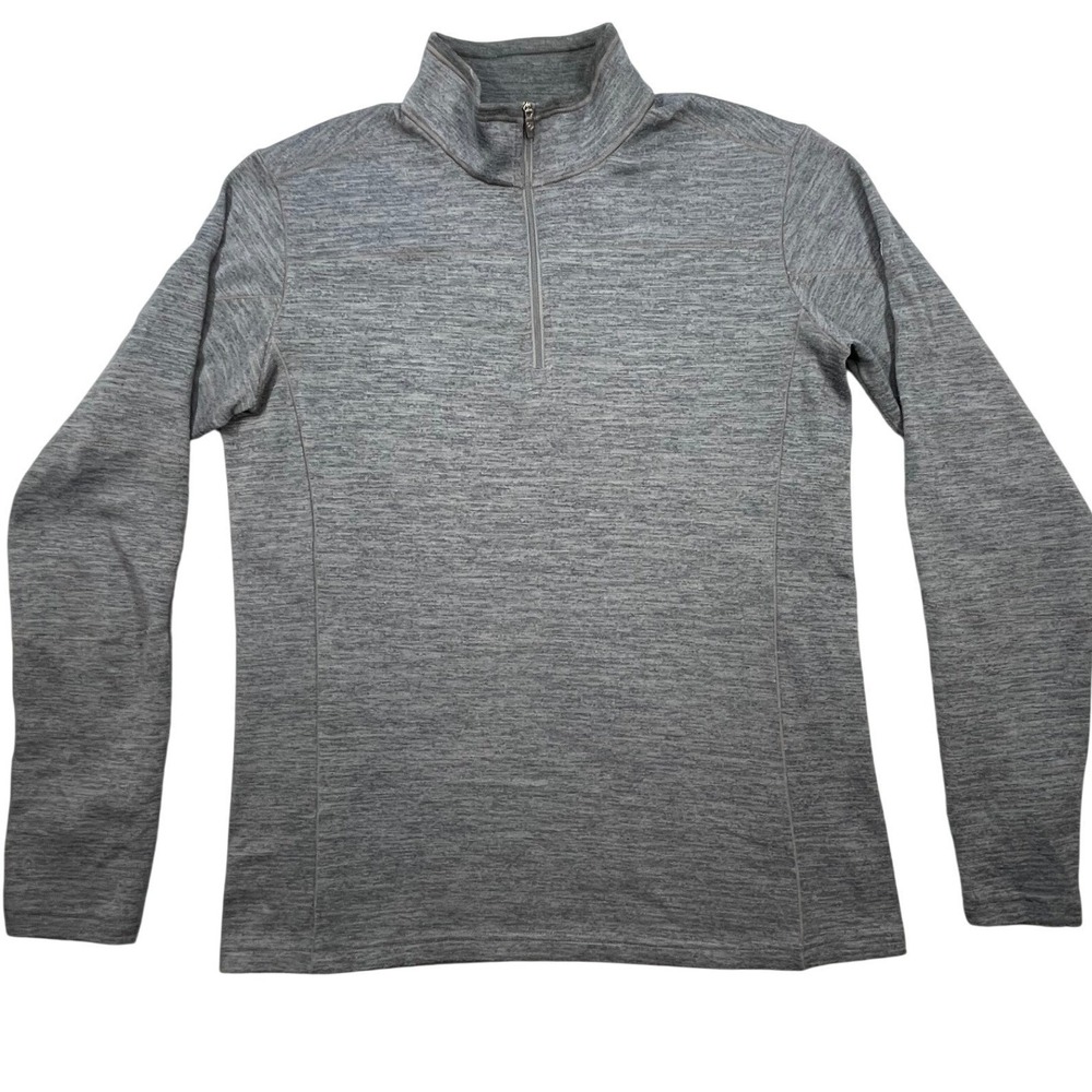 Kuhl Gray Heathered Quarter Zip Pullover Women Medium